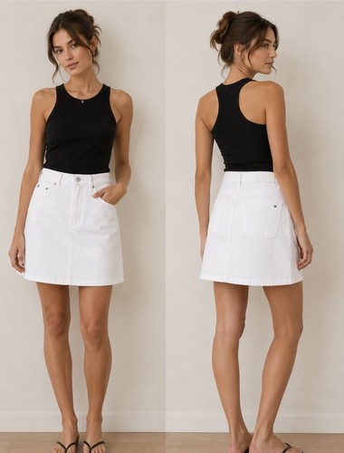 Tommy hilfiger minirock weiß - minirock,