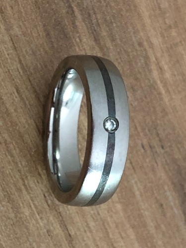 Ring edelstahl 59 mit - 59,
