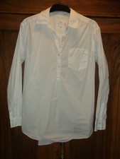 Longschlupfbluse in weiß mit