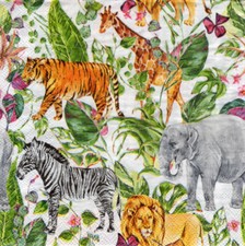 3 Servietten ~ Tiere Afrikas
