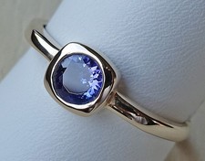 Neu ♦️ AAAA ♦️ Tansanit Ring 9kt 375 Gold Ring blau Edelstein Gr 66 21 ♦️♦️ 9069