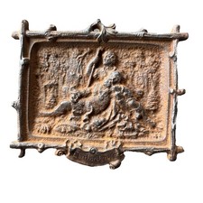 Antik Kaminplatte Ofenplatte