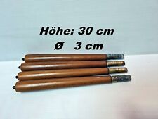 4 Konisch Beine Möbelbeine Retro Möbelfüße Tischbeine Holzfüße H 30cm