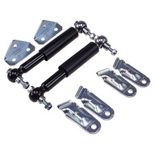 Einachser universal Rad Stoßdämpfer Set schwarz bis 1500kg für PKW Anhänger