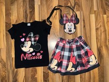 ? Minnie Maus Set  Gr. 134 / 140 9-10 J Shirt Rock Tasche Disney  ?