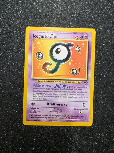 Pokemon karte icognito promo - karte,