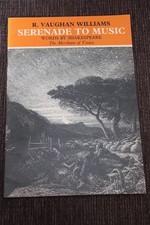 RALPH VAUGHAN WILLIAMS SERENADE ZUR MUSIK - VOCAL SCORE S.A.T.B. - OXFORD - G/C