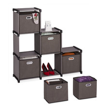 Stufenregal mit Boxen