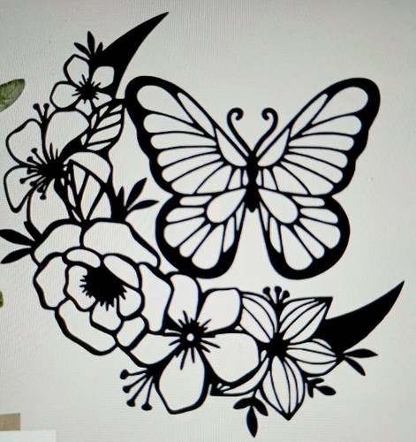 Retro wanddeko schmetterling - retro,