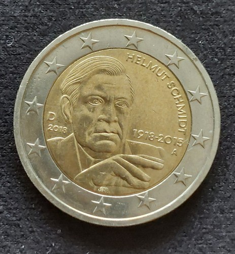 Euro münze helmut schmidt - 2,