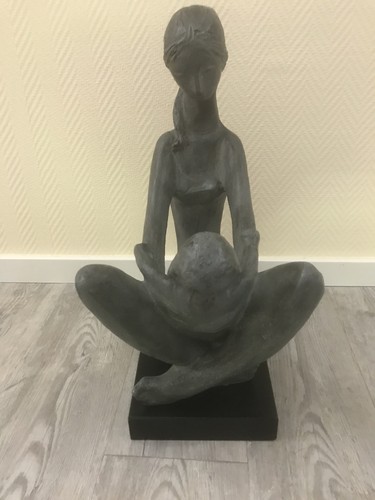 Statur mutter mit kind - kind, auf