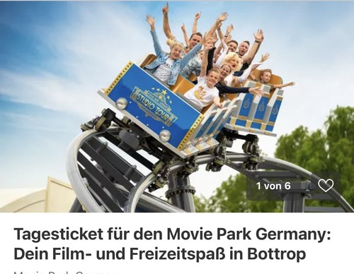 Movie park tickets - movie,