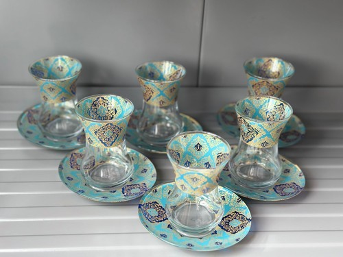 Gemustertes teeglas set - gemustertes, teeglas-set