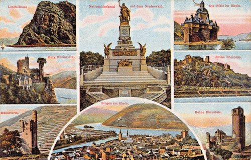 Bingen rhein mit - am, lorelei