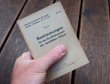 Dienstvorschrift, Bestimmungen