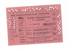 Fahrkarte Monatskarte Schüler