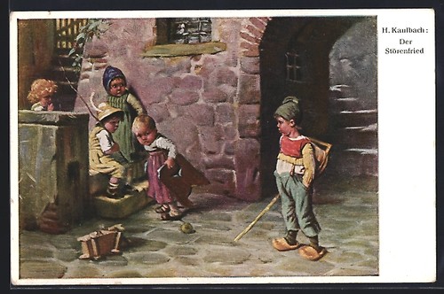 Künstler hermann kaulbach - künstler-ak,