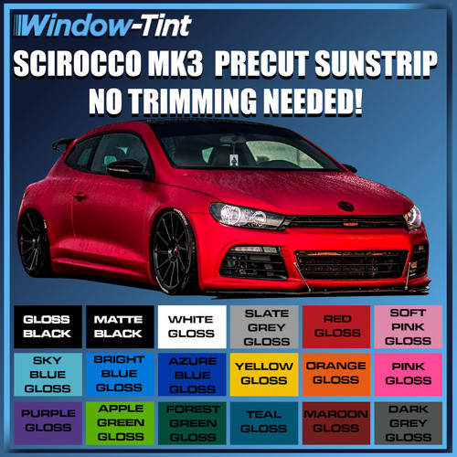 Pre cut sunstrip - cut,