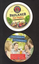 Bierdeckel , Coaster , PAULANER München , Hefe- Weißbier naturtrüb ,Bayern #363#