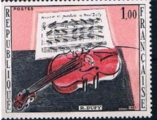 Frankreich 1569 - Kunst, Gemälde: Die rote Violine - art, painting, Musik