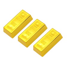 3x gefälschte Goldbarren Bar