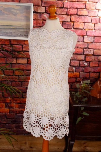 Vintage orig 60er häkelkleid - vintage,