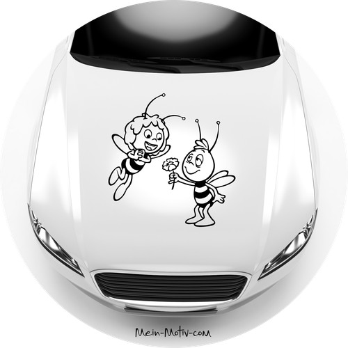 Autoaufkleber biene maja - autoaufkleber,