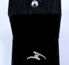 Grün Diamant Solitaire 0.69 Karat Rund Brillantschliff Zertifiziert Damen Ring