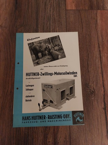 Orig prospekt huttner - prospekt,