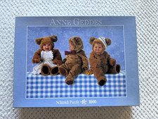 Puzzle  Baby Teddybären Kinder Trio - Anne Geddes 1000 Teile Schmidt vollständig