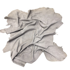 Hellgraues wildleder lederhaut - wildleder,