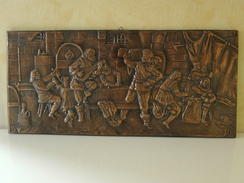 Großes altes wandbild - großes,