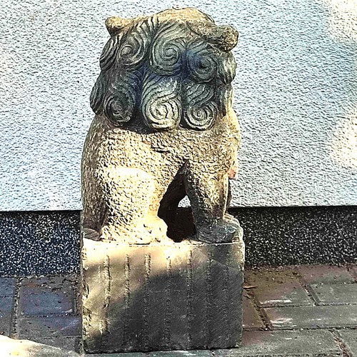 Stein löwen statue - stein,