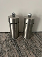 2x Gewürzmühle Pfeffermühle Salzmühle Edelstahl gebraucht
