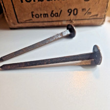 Antik Torbandnägel 60 -120mm geschmiedet 6a Alte Schmiedenägel, Mittelalter, DDR