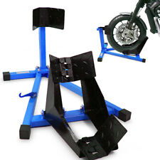 Motorradwippe Transportständer Montageständer Radwippe Vorn Blau BITUXX
