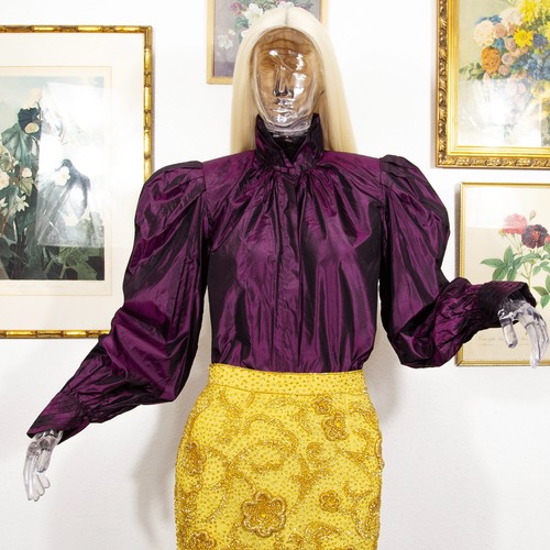 Vintage 80er seidenbluse - vintage,