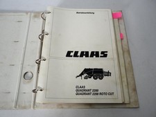Claas Quadrant 2200 Roto Cut Presse Betriebsanleitung Service Information 1999