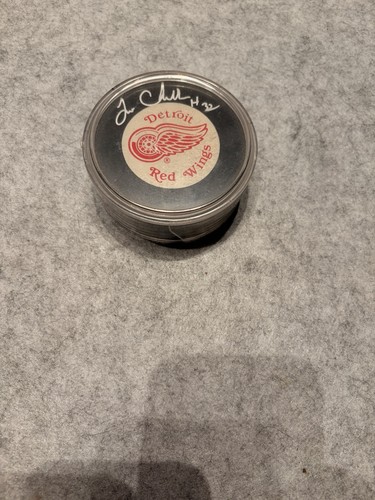 Nhl puck detroit - puck, red