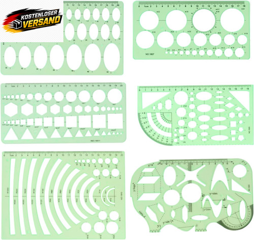 6pcs kreisschablone - 6pcs,