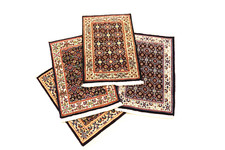 4 x Handgeknüpfter Orientteppich Moud   Auto Fußmatten( 60 X 40 CM)   Neu Top