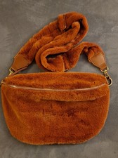 Damen Kunstpelz Schultertasche