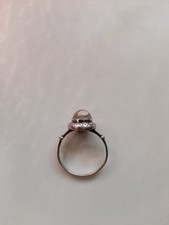 Silber Ring 925 Mondstein mit