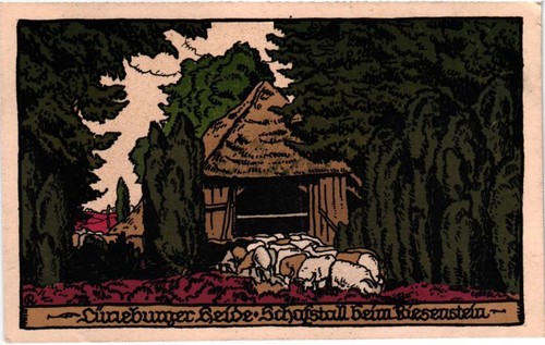 Lüneburger heide schafstall - heide,