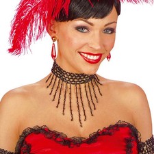 20er 30er Jahre Halsschmuck Charleston Schmuck Kropfband Halsband Kette Kostüm 