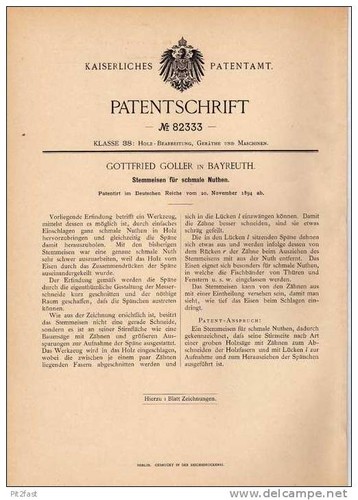 Original patentschrift g - original,