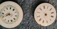 Frühe 2 Uhrwerke Keramik