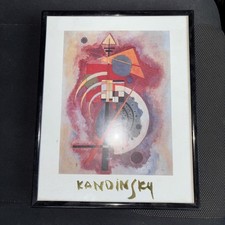 schönes Kandinsky Bild im Goldsprenkelrahmen -- ca. 25 x 31 cm -- Druck