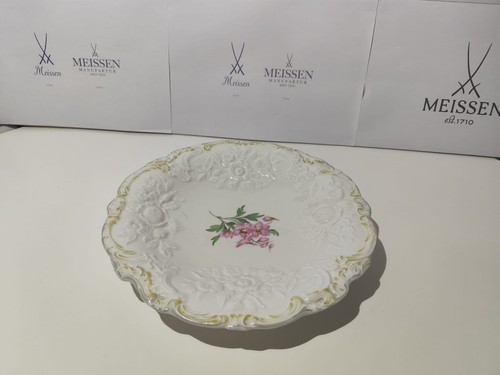 Meissen rote rose prunkschale - rote,