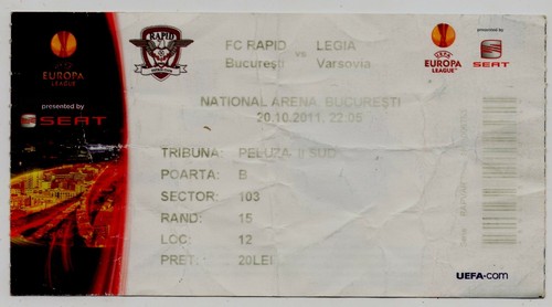 Ticket rapid bukarest - ec,